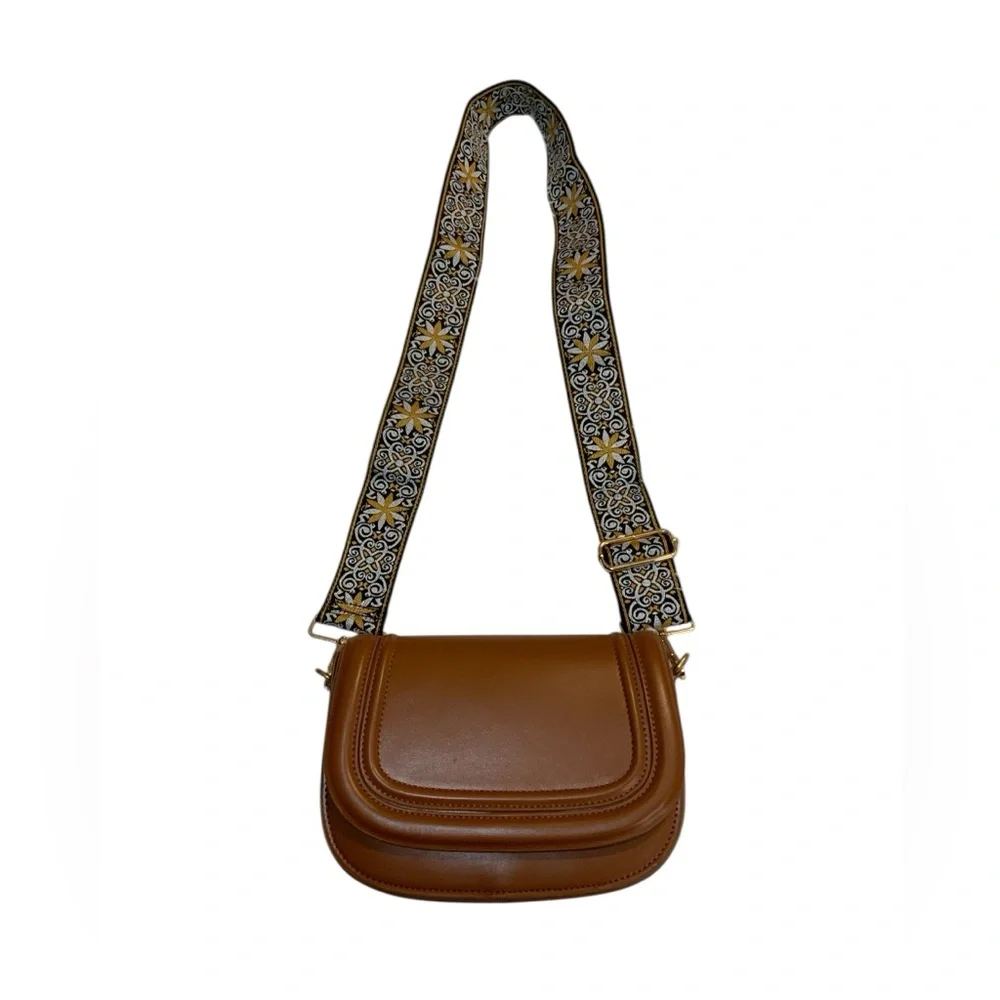 Zara Women’s Cognac Faux Leather Bag - Picture 2 of 9